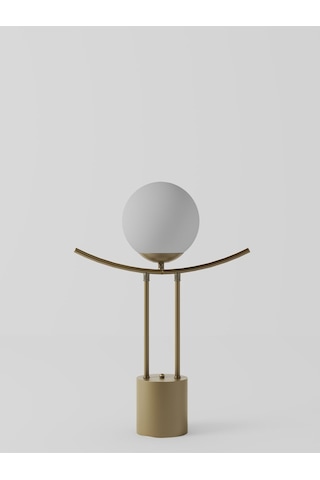Lal Modern Eskitme Gövdeli Cam Küre Masa Lambası - Şık Ve Minimal Diğer