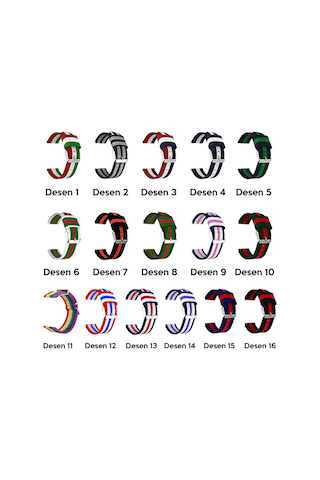 22Mm Gear S3 Watch 4 -Gt2 Gt2E 46Mm Kayış Kordon Nylon Watch 3 4