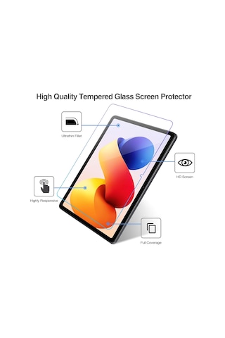 Xiaomi Redmi Pad 2 Pro 12.1" 2025 Ekran Koruyucu Nano Kırılmaz Şeffaf Esnek Koruma Tam Uyumlu