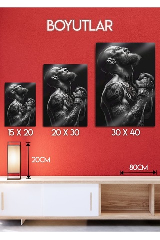 Metal Levha Üzerine, Conor Mcgregor Ufc - Parlak Metal Baskı Tablo