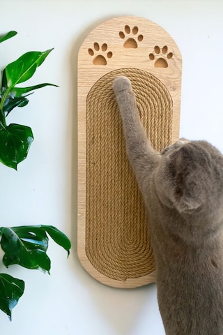 Nursoft Duvara Monte Edilebilir ve Yerde Kullanılabilir Kedi Tırmalama Tahtası 51 CM
