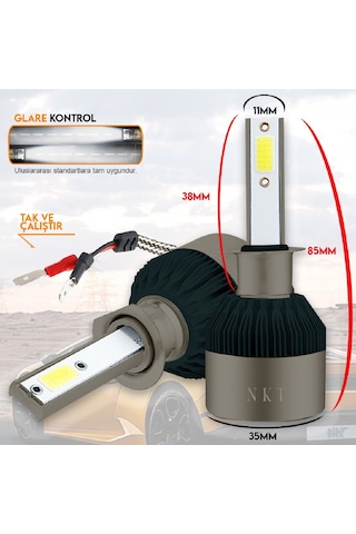 POINT MARKETING H1 White Beyaz Led Xenon Far Ledi Led Zenon Far Ampulü