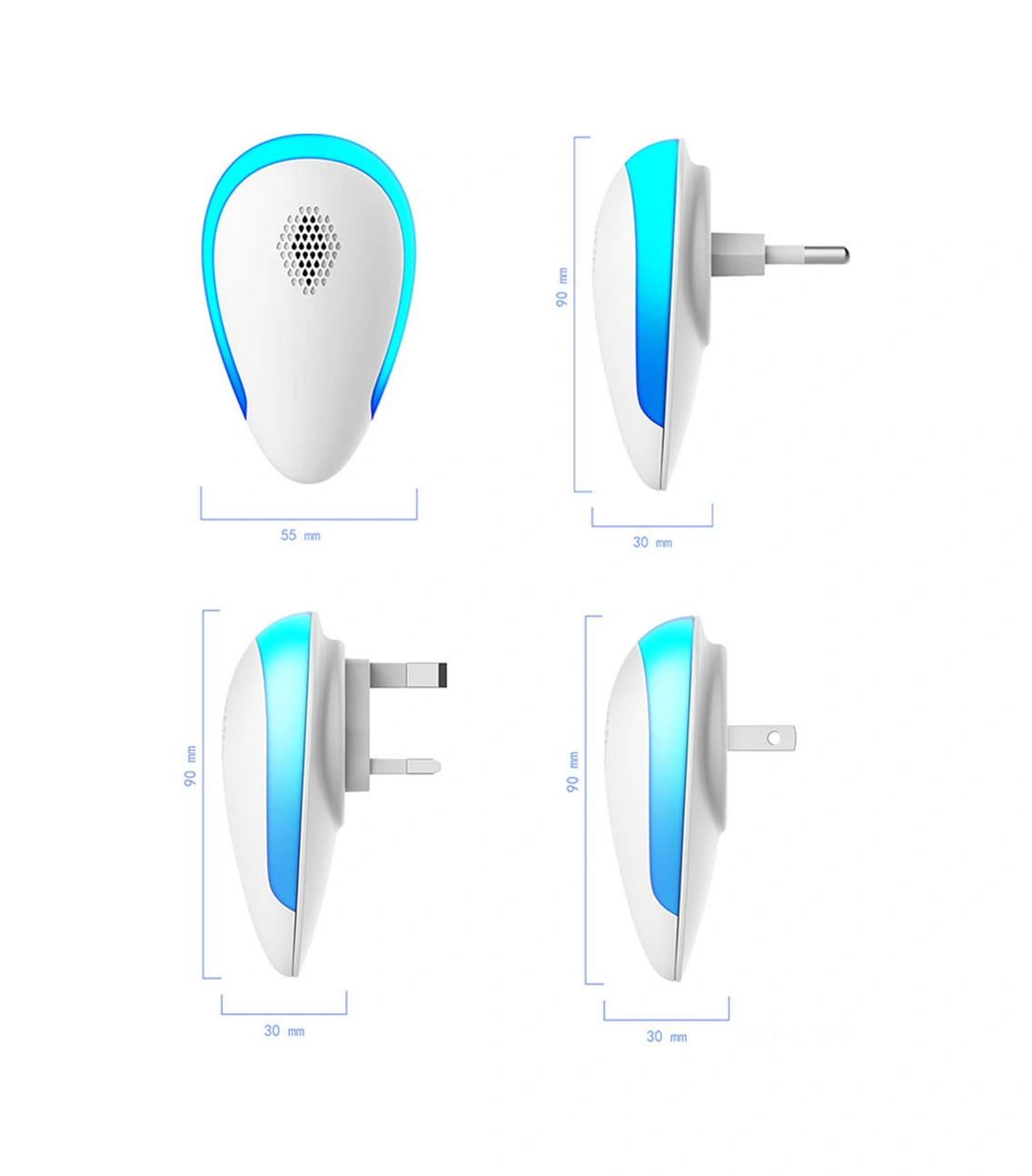 Padalink Ev İçin Ultrasonik Sinek, Fare Ve Haşere Kovucu Cihazı - İngiliz Standardı, Dayanıklı Malzeme, Kullanımı Kolay