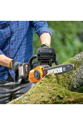 Worx WG384E 40V 2.0 Ah Li-İon Profesyonel Şarjlı Kömürsüz Zincirli Testere 35 CM