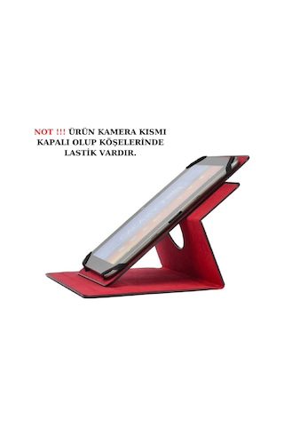 Xiaomi Redmi Pad Se 11" İle Uyumlu Kılıf Dönebilen Lastikli Kapaklı Koruyucu Kılıf