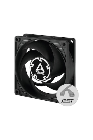 Arctic P8 Pwm Pst 80Mm Siyah Kanat Siyah Çerçeve Kasa Fanı