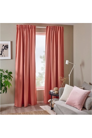 Ikea Majgull Fon Perde 145x300 Cm Pembe