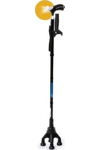 Medikaltec Comfort Plus Ky922 4 Ayaklı Yeni Nesil Lux Katlanır Baston