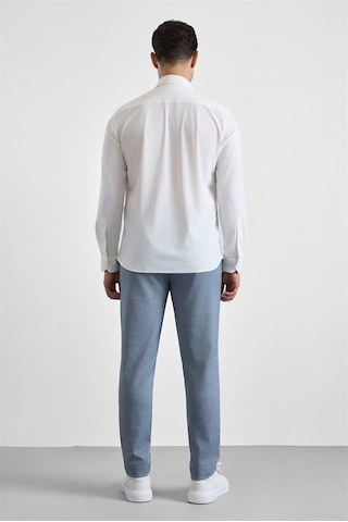 Süvari Beyaz Slim Klasik Yaka Düz Casual Gömlek Gm1008400364-bey