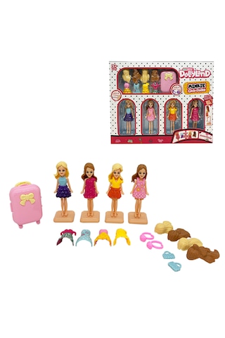 Dollyland Minkie Eğlenceli Moda Partisi Bebekleri 17 Parça 9cm Çok Renkli