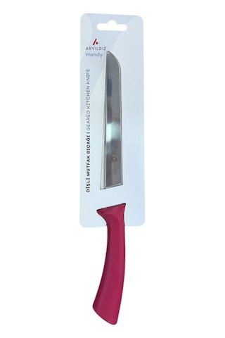 Aryıldız Handy Dişli Mutfak Bıçağı Bordo 17cm 297643 Bordo