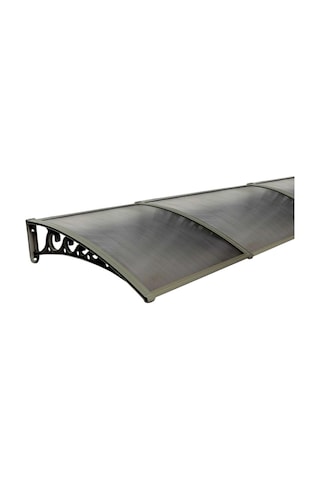 Pratik Sundurma Kapı Pencere Üstü 100x450 Cm Bronz 6 Mm Levhalı Bronz