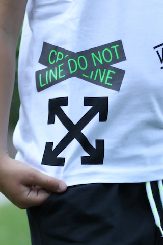 X Baskılı %100 Pamuk Erkek Çocuk T-shirt 9-16 Yaş Beyaz