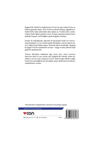 Duygusal Bir Yolculuk - Laurence Sterne Sterne - Can Yayınları