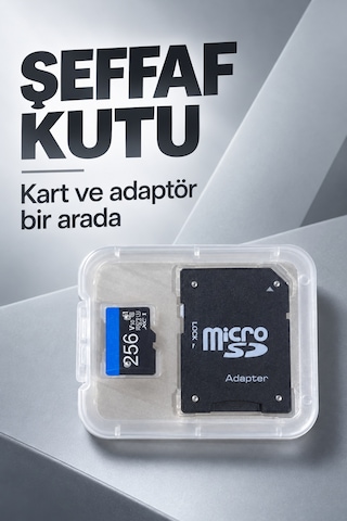 Sd Adaptörlü 256 Gb Micro Sd Bellek Kartı Tkndy-bsva4969