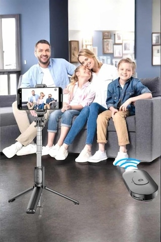 Kumandalı Tripod Telefon Tutucu Selfie Çubuğu 360 Derece Dönebilen Tkdytgss0fıavshjk9n