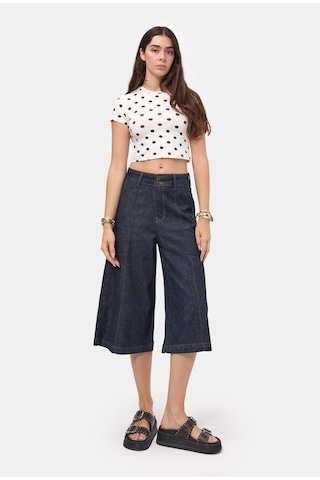 it's basic Kadın İndigo Selvedge 7w6-50 Maxi Denim Bermuda Jort