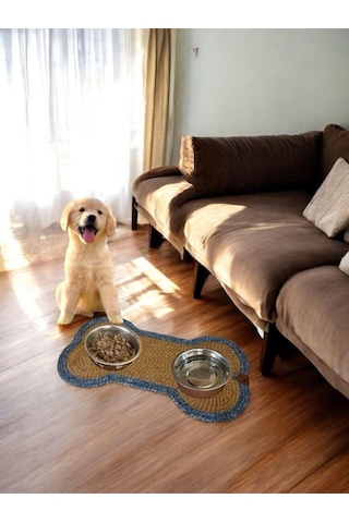 Kedi, Köpek Evcil Hayvan Mama Matı, Paspası - Kahverengi