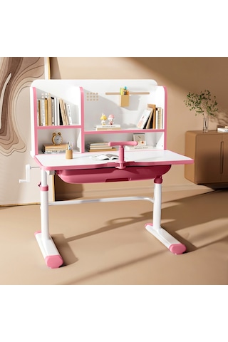 Sakura Yükseklik Ayarlı Çocuk Çalışma Masası Pembe