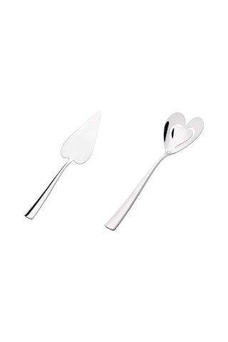 Nehir Can & Canan Servis Kaşığı - Servis Spatula Küreği 2 Li 18/10 Paslanmaz Çelik