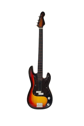 El Yapımı 1/4 Ölçek Minyatür Elektro Bas Gitar Fender Precision S