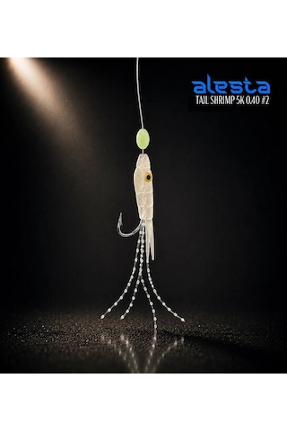 Alesta Taıl Shrımp Rıg X0284 5 Köstek Hazır Takım 0.40mm No:2 İğne Çok Renkli