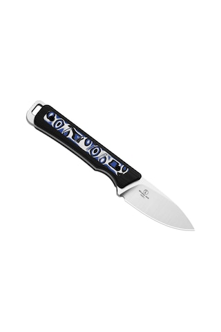 Kizer Whiskey Jack Multiple Carry Options Vortex Pattern Micarta Skeletonized Tang Aeb-l Kizerv 1108a6 Kamp Bıçağı Kum