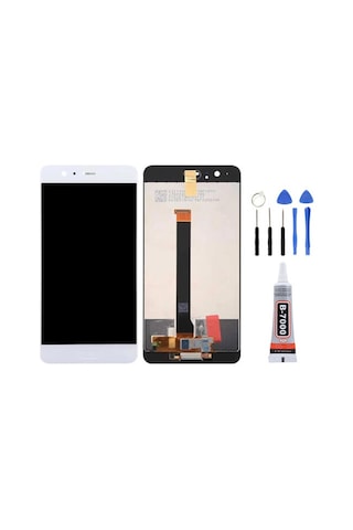 Huawei P10 Plus Beyaz Uyumlu Lcd Ekran Dokunmatik Tamir Seti Yapıştırcı Set Yedcom
