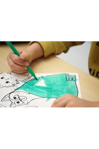 Akademi Çocuk Funny Mat White 40x40cm - Kediler Genel