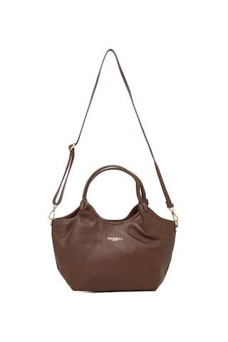 D223 Chocolate Portföy Çantası Kadın Vıkı S Piumelli Milano Bag D223 Chocolate
