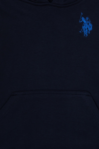 U.S. Polo Assn. Erkek Çocuk Lacivert Basic Kapüşonlu Sweatshirt 50313980-VR033