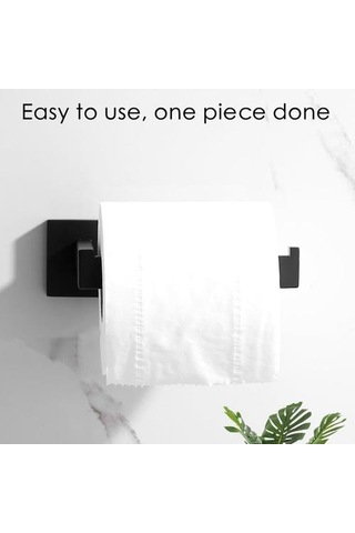 Tuvalet Kağıdı Asılı Tutucu Duvara Montaj Doku Rulo Askı Mat Banyo Organizatör Raf Mutfak Kağıt Tutucular Banyo Malzemeleri Kağıt Tutucular Siyah 16.5 x 12.2 x 11.2 CM