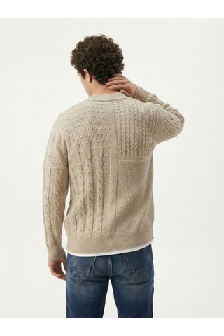 Loose Fit Erkek Hırka Taş
