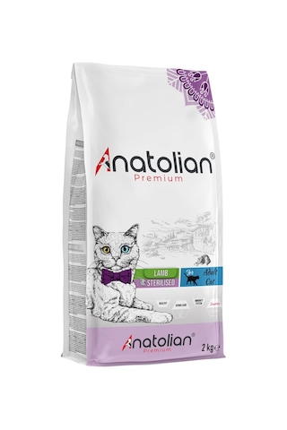 Anatolian Premium Kısırlaştırılmış Kuzu Etli Yetişkin Kedi Maması 2 KG