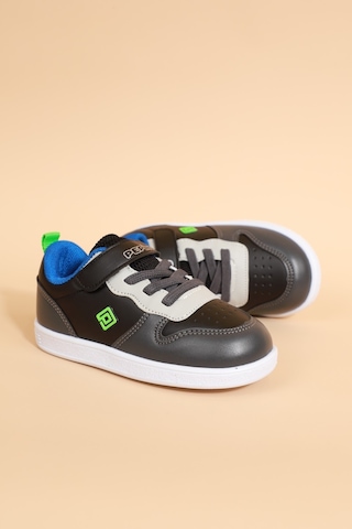 Kidessa 1677 Anatomik Tabanlı Unisex Çocuk Sneakers Ayakk Siyah Gri Siyah - Gri