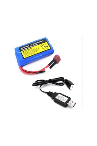 Wltoys Uyumlu 7.4v 18650 Li-on 2500 Mah T-plug Soketli Oyuncak Pi