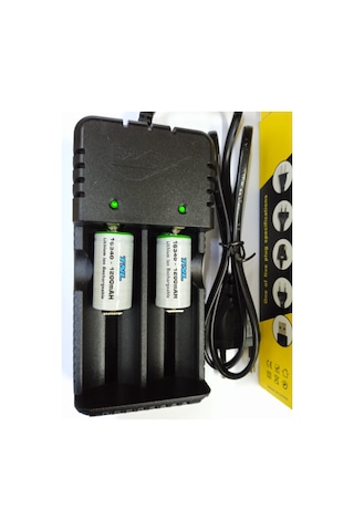 Cr 123A Pil Şarj Aleti1200 Mah Şarjlı Pil