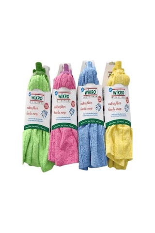 Wikro 2 Adet Mikrofiber Mop Paspas Yedek Ucu Vileda Tipi Mop