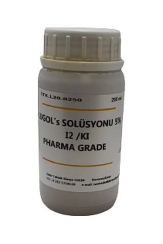 Lugol Çözeltisi %5 Lik - 250 Mi Lugols Iodine Solution