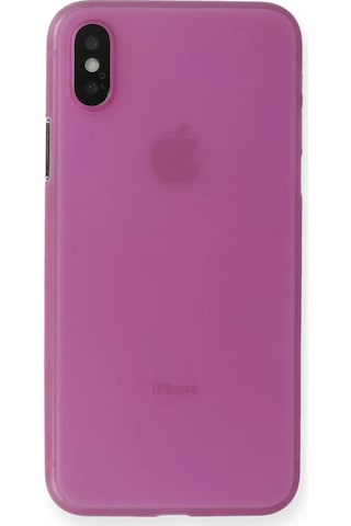 Newface Apple, Uyumlu iPhone X Kılıf Pp Ultra İnce Kapak - Pembe