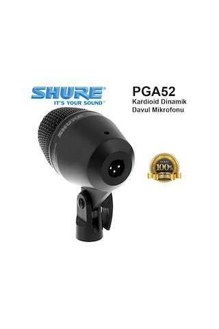 Shure Pga52 Kardioid Dinamik Davul Mikrofonu