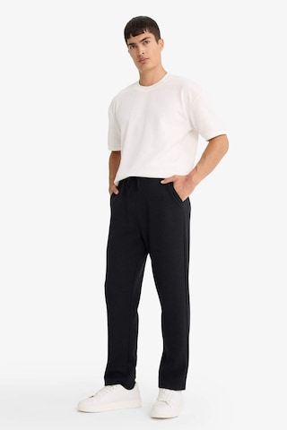 Defacto Regular Fit Beli Bağcıklı Düz Paça Waffle Eşofman Altı F0924ax25aubk81 Siyah-bk81