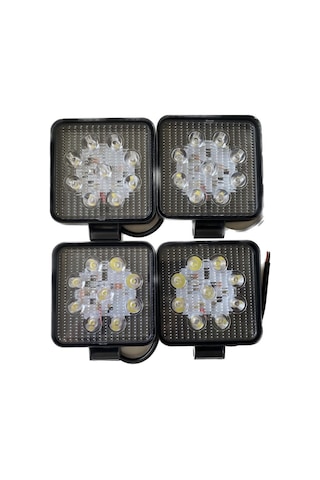 Point Off Road Gündüz Farı 9 Led Kare Çalışma Lambası 27 W 4 Adet