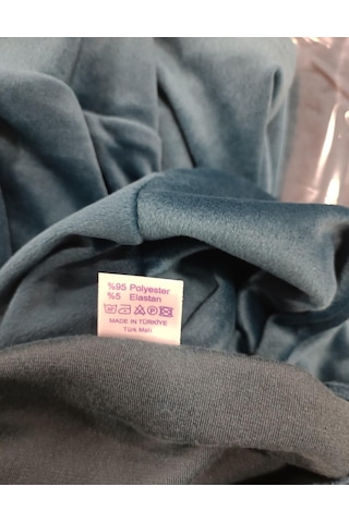 Boyraz Kadın Kışlık Fransız Kadife Bisiklet Yaka Uzun Kol Pijama Takımı 03092- 1 Adet Bordo