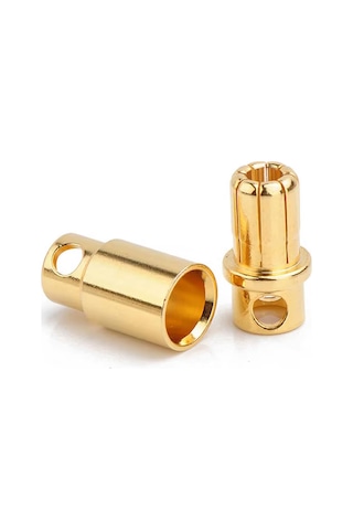 8mm Altın Kaplama Banana Dişi Erkek Soket 120a Pil Batarya Lion Bullet Plug Kablo Konnektör Esc Moto