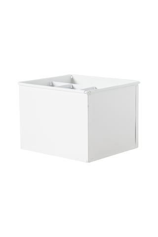Mudo Home Roma Bölmeli Düzenleyici Mat Beyaz 19x16x13