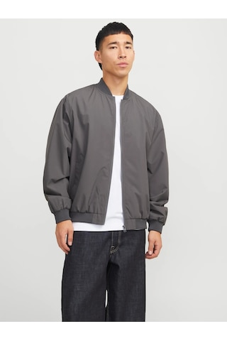 Jack & Jones Jack&jones Jjecharge Erkek Bomber Ceket 12268608 Gri