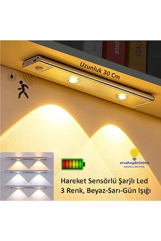 Hareket Sensörlü Şarjlı Led Lamba