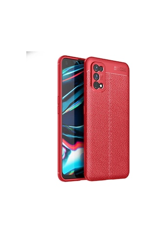 Rba Aksesuar Realme 7 Pro Kılıf Rba Niss Silikon Kapak - Kırmızı Kırmızı