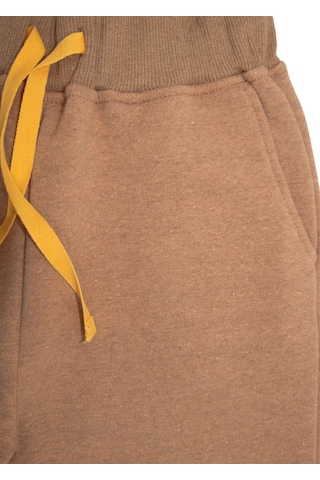 Recycle Pamuk Şardonlu Kışlık Terrosso Erkek Çocuk Eşofman Altı Açık Kahverengi